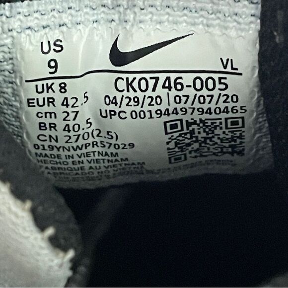 Nike React Alpha Huarache Elite 3 Lo Baseball Cleats 9 Men's Grey Red Sneaker - Picture 8 of 10